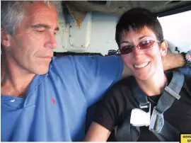  ?? Afp ?? Jeffrey Epstein en Ghislaine Maxwell. ©