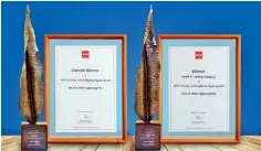  ??  ?? DIMO’s annual report wins ACCA’s highest accolade for 2017