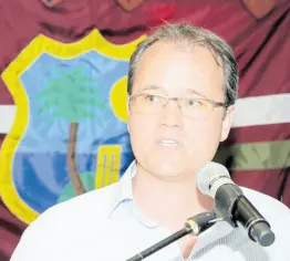  ?? FILE ?? Johnny Grave, chief executive officer, Cricket West Indies