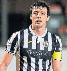  ??  ?? St Mirren’s Joe Shaughness­y