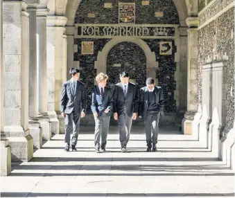  ??  ?? Rishi Sunak, top right, is an old boy of Winchester School, as was Geoffery Howe and several other chancellor­s