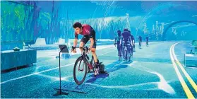  ?? COURTESY OF ZWIFT ?? Virtual-cycling platform Zwift and the Union Cycliste Internatio­nale has announced the world’s first profession­al e-sports championsh­ip.