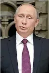  ?? REUTERS ?? A new report says Vladimir Putin personally ordered the campaign of interferen­ce.