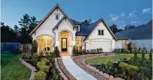  ??  ?? At Woodforest, homes on 45-foot homesites start in the $240,000s; the Capriccio 50-foot homesites start in the $290,000s; the Deerbourne Ridge 50-foot homesites start in the $300,000s; and the 60-foot homesites start in the $350,000s.