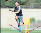  ?? FOTO: FCB ?? Rakitic, en un entrenamie­nto