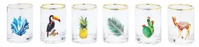  ?? LOBLAWS ?? These gold rim decal glasses add a splash of whimsy to the summer season.