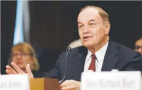  ?? Alex Brandon, The Associated Press ?? Sen. Richard Shelby, R-Ala., speaks in September in Washington during a hearing for Colorado Supreme Court Justice Allison Eid on her nomination to the U.S. Court of Appeals for the 10th Circuit. On Sunday, Shelby said “Alabama deserves better” than...