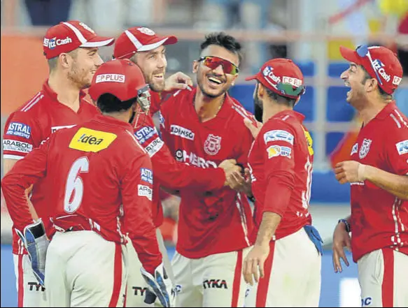  ?? AFP ?? Kings XI Punjab players have come up with stellar performanc­es, but they have also been patchy. They need to find consistenc­y if they hope to make the grade.