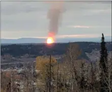  ?? The Canadian Press ?? The company that owns the natural gas pipeline that ruptured and burned earlier this month in central B.C. says repairs should be complete by the middle of November.