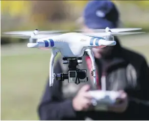  ?? LYLE ASPINALL ?? Officials in national and provincial parks worry how drones can cause wildlife to become anxious and unsettled.