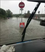  ??  ?? Selon le relevé de Météo France, il est tombé , mm d’eau, en très peu de temps. (DR)