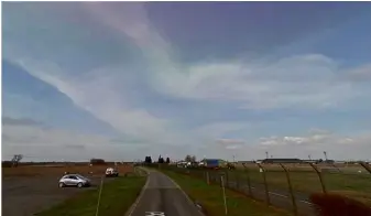  ??  ?? LEFT: The aircraft spotter’s car park at RAF Coningsby, where Dave and Chris saw a pedalling pilot who promptly vanished. Ghost, time slip or rogue re-enactor like the chap pictured below?