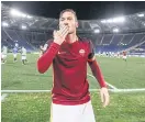  ??  ?? Roma’s Francesco Totti.