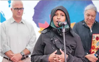  ?? DARREN BROWN/ POSTMEDIA ?? Farhia Ahmed, co-chair of The Justice for Abdirahman Coalition, said the new legislatio­n on policing and police oversight includes many of the recommenda­tions her group has put forward.