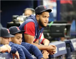  ?? File photo ?? Red Sox lefty Eduardo Rodriguez, who missed all of last season with heart problems, won’t start on opening day because of dead arm suffered earlier in the week.