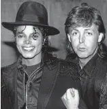  ??  ?? Going for a song: Friends Michael Jackson and Paul McCartney