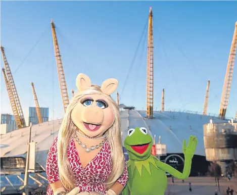  ??  ?? MISS Piggy has said she will be angling for an invitation to the royal wedding when The Muppets come to London for their first full-length live shows in Europe.
The karate-chopping pig will be joined by Kermit The Frog, Fozzie Bear, Gonzo and Animal...