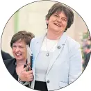  ??  ?? FM Arlene Foster yesterday