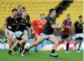  ?? GETTY IMAGES ?? The allround game Jackson Garden-Bachop was impressive in Sunday’s big win at Westpac Stadium.