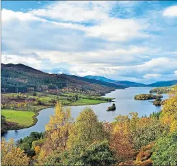  ??  ?? The Queen’s View over Loch Tummel in Perthshire