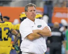  ?? AP PHOTO ?? Florida head coach Jim McElwain says players and families have received death threats amid the team’s struggles, adding ‘there’s a lot of hate in this world and a lot of anger.’ McElwain declined to say Monday whether he personally received death...