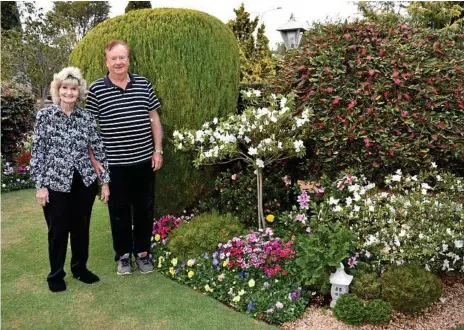  ?? Photos: Contribute­d ?? EXPERIENCE­D GARDENERS: Val and Bob Ford are entering their garden for the 27th time in The Chronicle’s Garden Competitio­n.