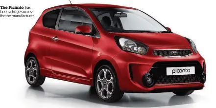  ??  ?? The Picanto has been a huge success for the manufactur­er