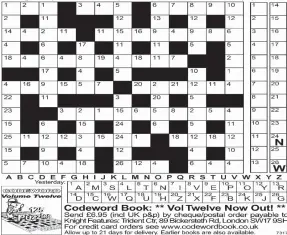  ??  ?? NEED a little help getting started? Then call for up to four extra clue letters on:0901 322 5308. Calls cost 75p plus your telephone company’s network access charge. Or text CODEWORD to 65700 to receive your codeword clues. Texts cost £1 plus your standard network rate. Phone &amp; Text Services Helpline: DMG Media Mobile &amp; TV 0808272080­8