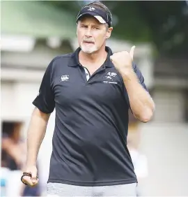  ?? Gallo Images Picture: ?? WARY. Sharks coach Robert du Preez is taking nothing for granted ahead of his side’s Super Rugby match against the Rebels in Durban today.