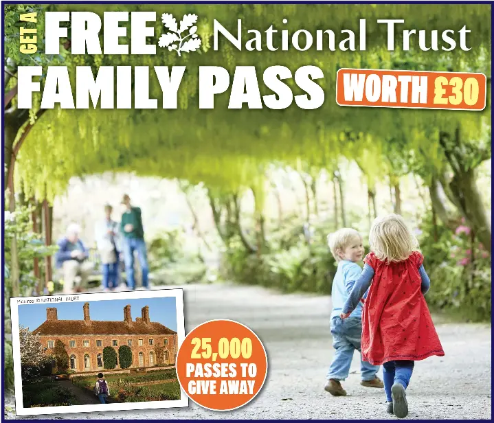 Free 25 000 national trust family passes pressreader