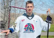  ?? BERND FRANKE TORSTAR ?? Defenceman Sawyer Prokopetz, 15, of Wainfleet was taken by the Kingston Frontenacs in the sixth round of the OHL draft.