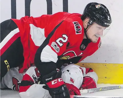  ?? SEAN KILPATRICK/THE CANADIAN PRESS ?? The Sens’ Dion Phaneuf has been on both sides of the Battle of Ontario, which he calls a “special” rivalry.