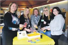  ??  ?? Pictured in March at the MS Centre during the Digesting Science course. From left: Claire Cameron, Linda Brown of Argyll College, MS Centre volunteer Morag MacDonald and students Yasmine Bowden and Amy Owen.