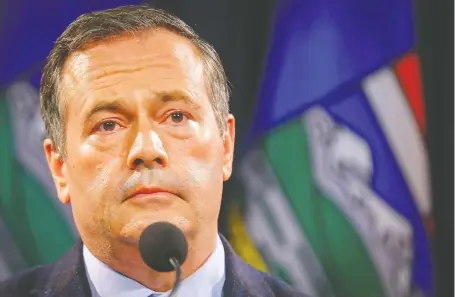  ?? AL CHAREST ?? Premier Jason Kenney said Wednesday that Alberta is facing a COVID-19 “emergency that requires immediate action to save lives.”