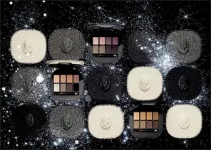  ??  ?? Mac Cosmetics comes out with another holiday collection featuring compacts you won’t want to ditch even when they’re empty. This year’s collection brings together the old and new: glittery compacts bearing cameo images.