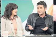  ??  ?? LOOSE WOMEN Coleen and son Shane on show