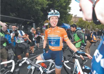  ?? Picture: GETTY IMAGES ?? SWEET WIN: Tour Down Under champion Ruth Winder of the US after her win.