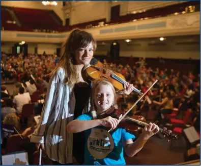  ??  ?? Violinist Nicola Benedetti has hit out over rises in tuition fees, signing a joint letter with other musicians calling for all primary pupils to be taught an instrument at no cost