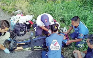  ??  ?? Los heridos fueron llevados al Hospital Regional.