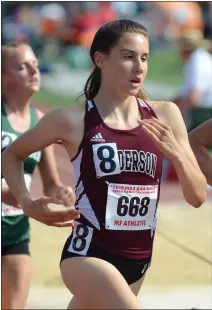  ?? BRETT CROSSLEY — MNG FILE ?? West Chester Henderson’s Jenna Mulhern finished sixth in the 3,200meter run at States as a freshman.