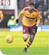  ??  ?? Motherwell’s Nadir Ciftci