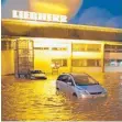  ?? FOTO: GERD MÄGERLE ?? Auch die Firma Liebherr in Biberach war im Juni vom Hochwasser betroffen.