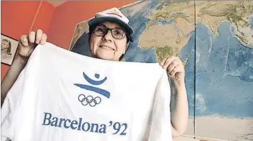  ?? KIM MANRESA ?? Teresa Berni fue una de las voluntaria­s de los Juegos Olímpicos de 1992