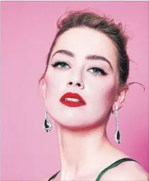  ?? FLAVIEN PRIOREAU ?? Actress Amber Heard says Hollywood needs more women behind the cameras.