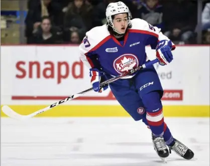  ?? AARON BELL, OHL IMAGES ?? Former Kitchener Ranger Jeremy Bracco is vying for a Memorial Cup title with the Windsor Spitfires, who haven’t played in 44 days.