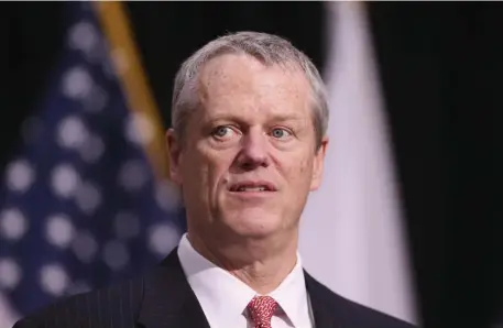  ?? NicoLaus czarnecki / HeraLd staFF FiLe ?? BUDGET WOES: State economists are pushing Gov. Charlie Baker to raise taxes as they fret over revenue shortfalls amid the coronaviru­s pandemic.