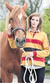  ??  ?? Lily Campbell, 25, with her equine soulmate Meg