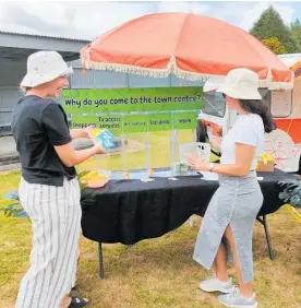  ?? Photo / Supplied ?? The Matamata-piako Council team is out and about in the Matamata community asking for feedback on how to give the town a revamp.