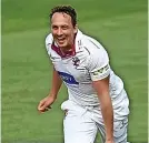  ?? ?? Somerset pace bowler Josh Davey
