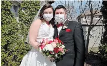  ?? SPECIAL TO TORSTAR FILE PHOTO ?? Not even a global pandemic could keep April and Dan Garrison from tying the knot in May, in a Covid-friendly ceremony.